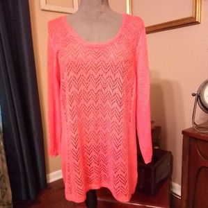 Lightweight peach sweater by Maurice